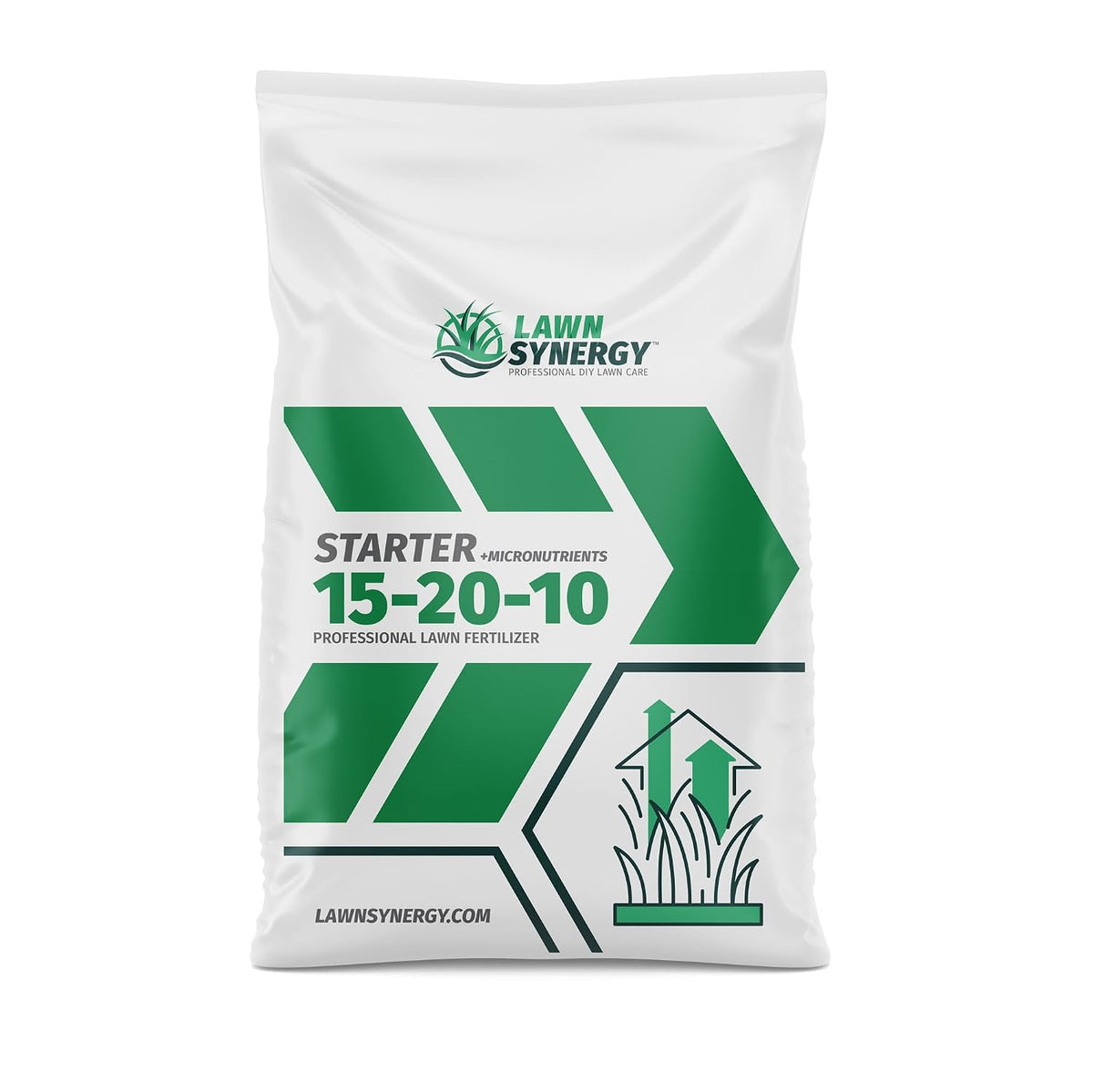 Starter Fertilizer 15-20-10 – (25 lbs.) High Phosphorus Lawn Food for New Grass Seed & Sod – Promotes Fast Root Growth, Stronger Germination & Early Green-Up – Professional Grade Lawn Fertilizer