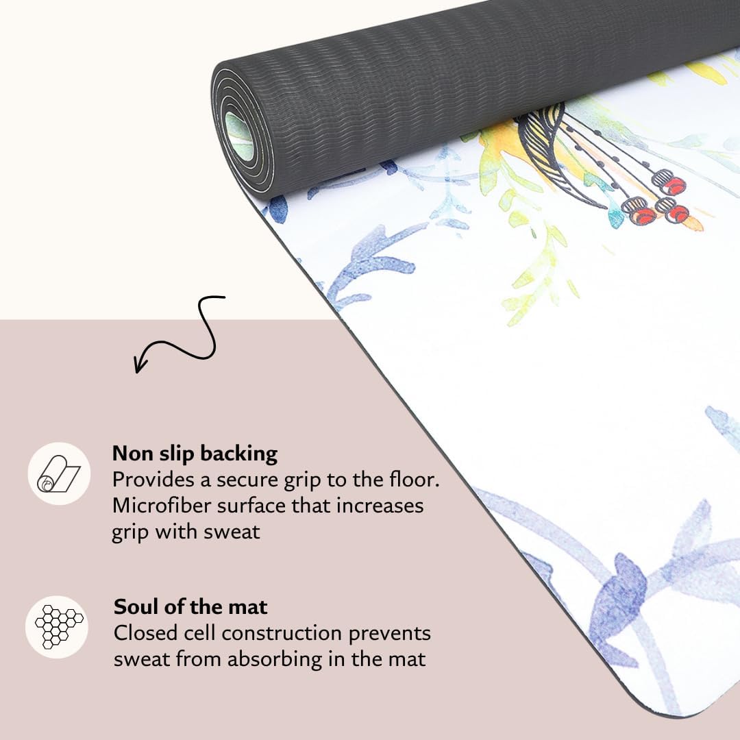 Shakti Warrior TPE Yoga Mat (72 inch x 24 inch x 6mm Thick)