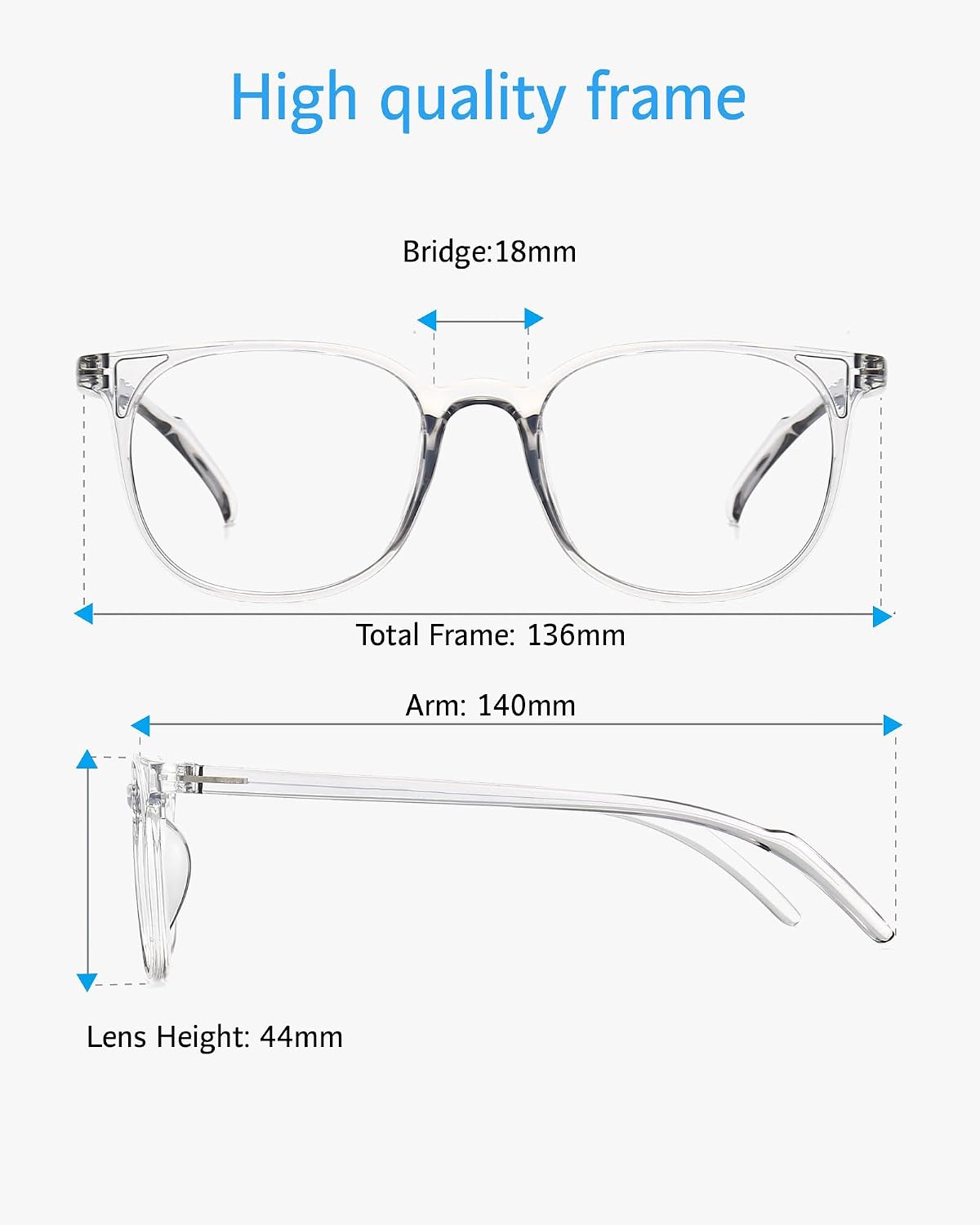 ANRRI Blue Light Blocking Glasses Round Lightweight Eyeglasses Frame Filter Blue Light Computer Game Glasses Grey Frame for Men and Women