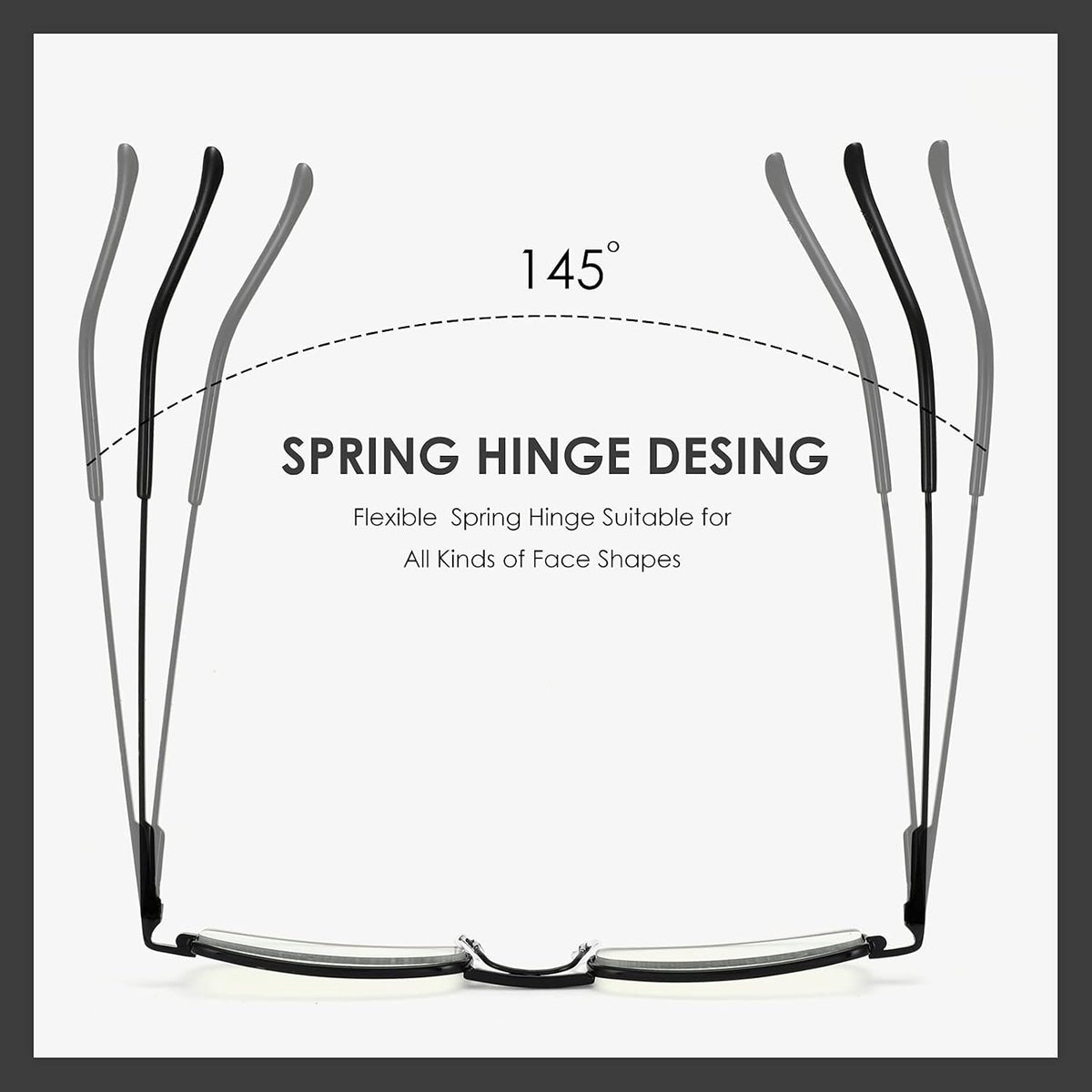 3 Pack Slim Pocket Reading Glasses for Men Women Blue Light Blocking Compact Readers Spring Hinge Metal Frame
