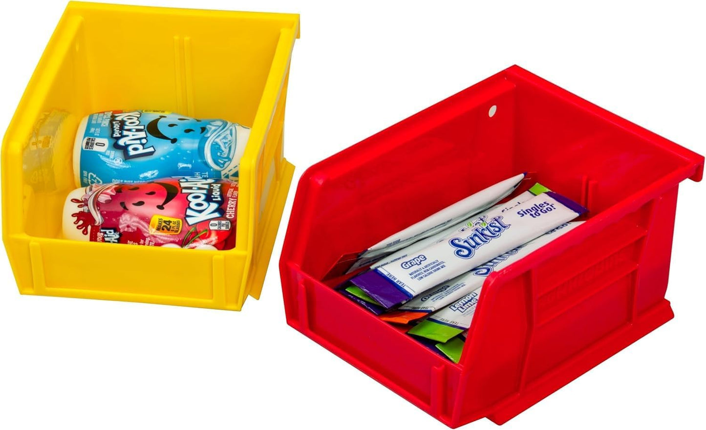 Akro-Mils 30210 AkroBins Plastic Storage Bins, 5"x4"x3", Yellow, 24-Pack
