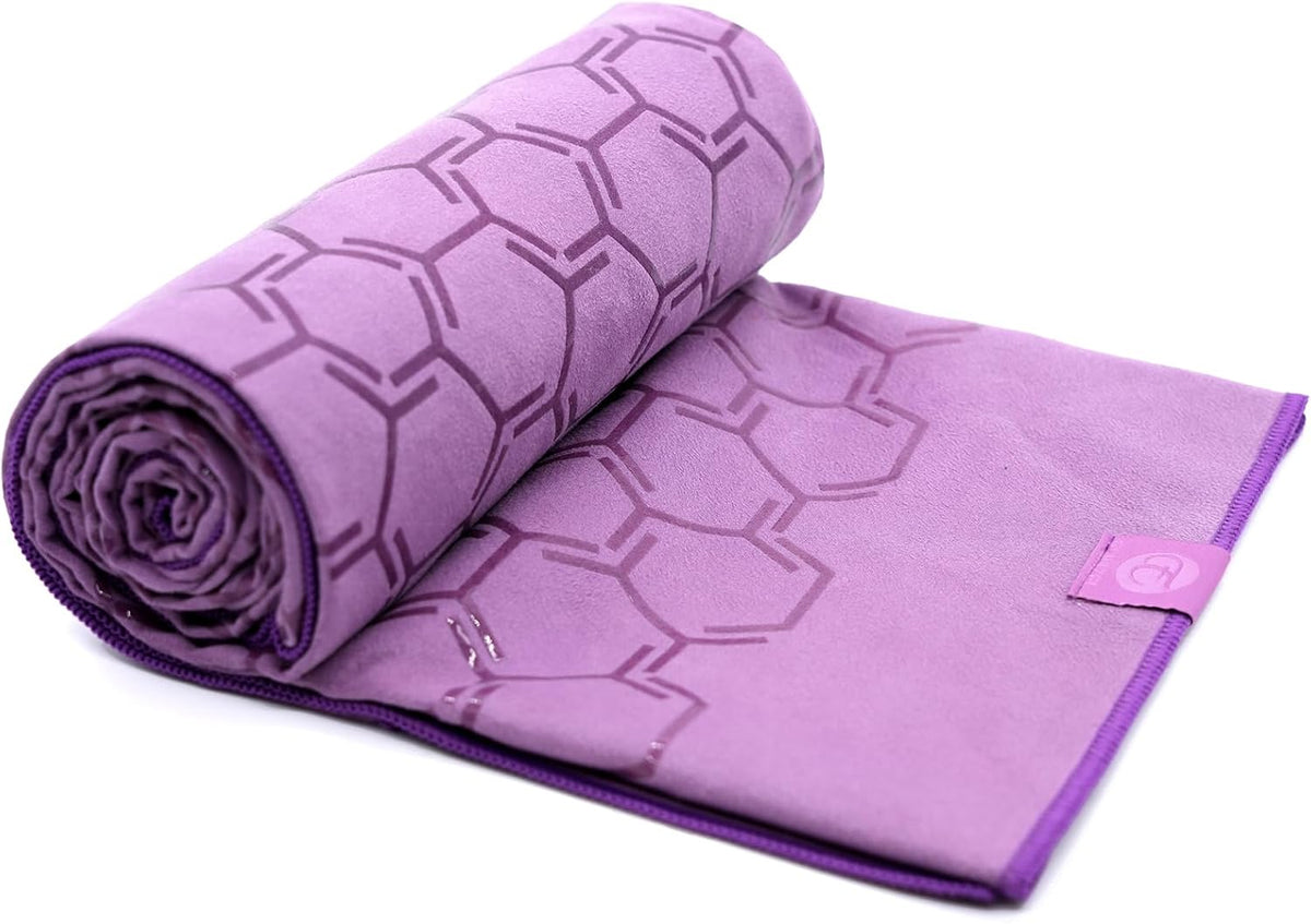 Eunzel Double Sided Silicone Yoga Mat Towel, 72" x 26.5"