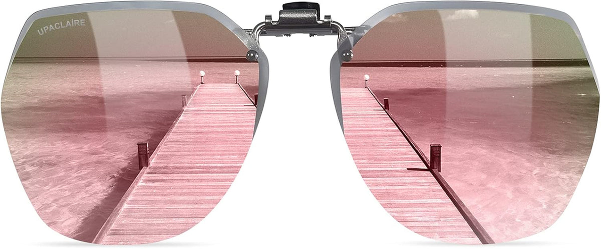 Flip-Up Clip-On Polarized Sunglasses, UV Protection