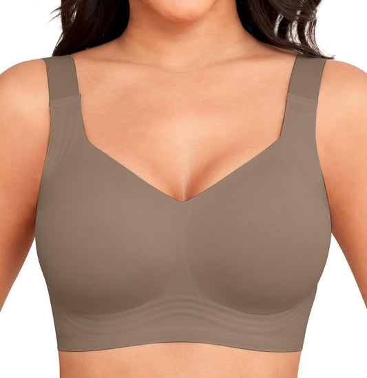 Xcutting Women Wirefree Bras for Women Full Coverage No Underwire Everyday Bras Comfortable Wireless Padded Bras