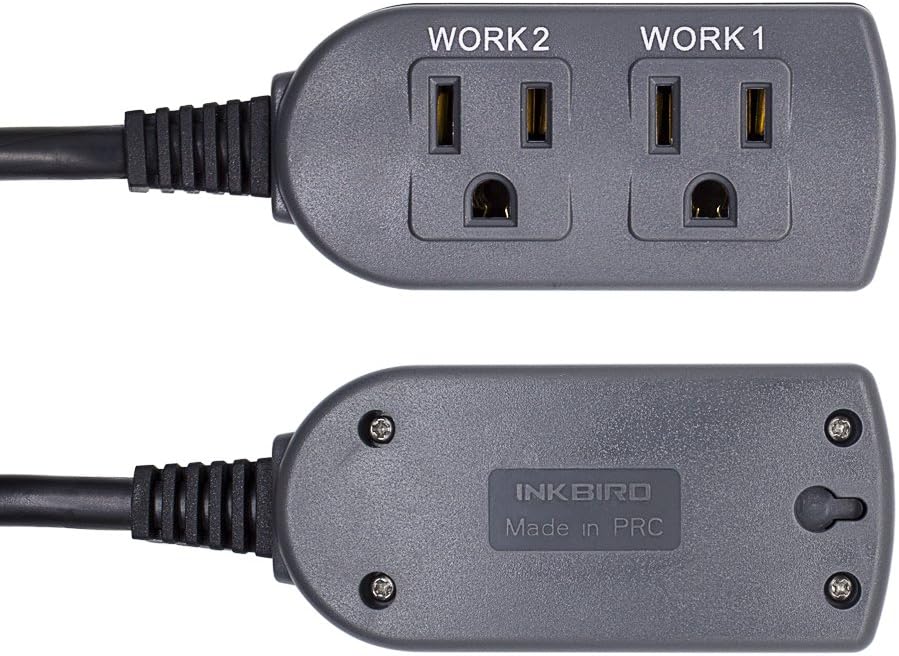 Inkbird Humidity Controller IHC200 Humidistat Mushroom Greenhouse Pre Wired Outlet Dual Stage Humidifier Dehumidifier.