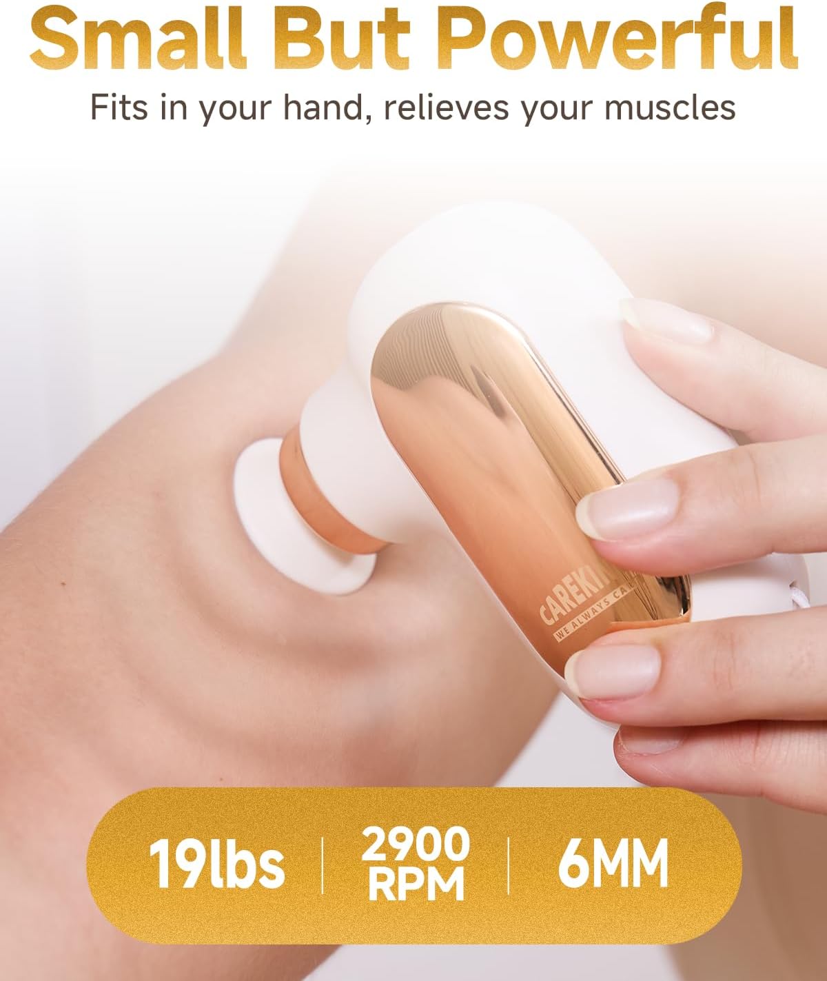 Mini Massage Gun Travel Size, Powerful Small Massager FSA-HSA Eligible