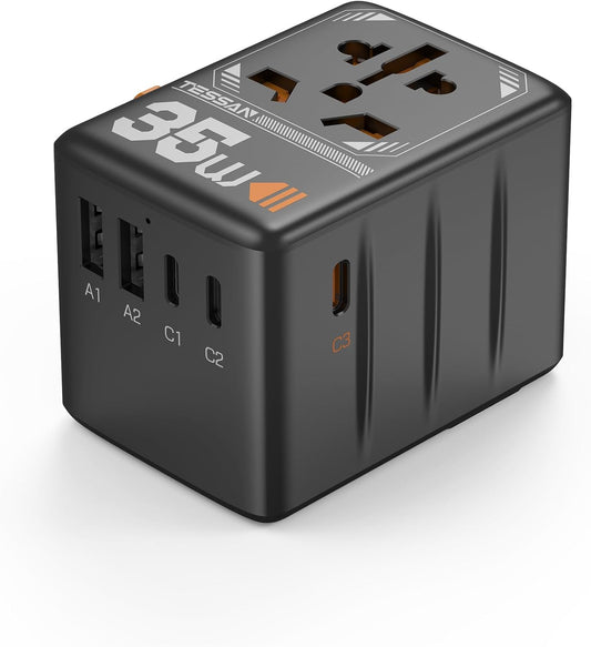 TESSAN Universal Travel Adapter, 35W International Plug Adaptor