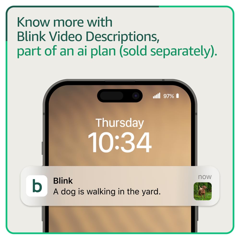 Blink Outdoor 4 – Wireless smart security camera, two-year battery life, two-way talk. Required Sync Module not included – Add-on camera
