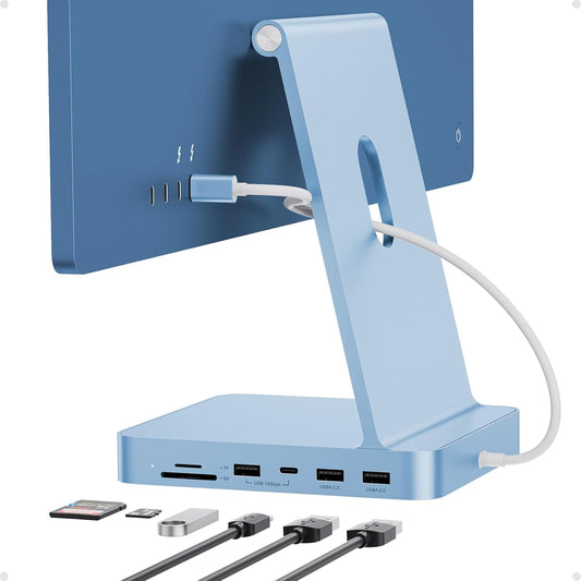 USB C HUB for iMac 24 inch M1/M3/M4 with M.2 NVMe 4TB SSD Enclosure