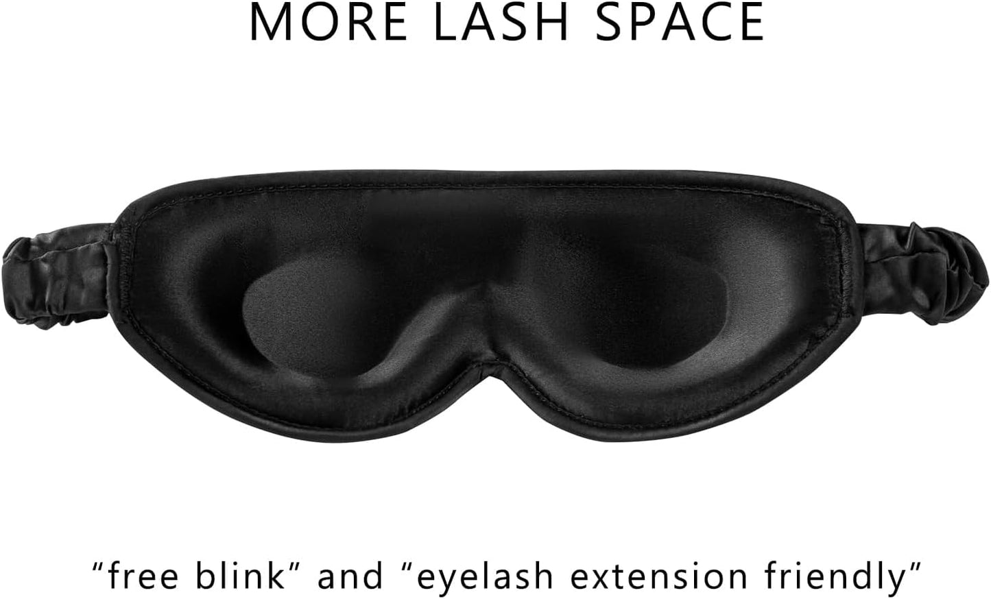 Alaska Bear Silk Contour Sleep Mask with Molded Cups, Luxury Cool 22 Momme,3D Padded Eye Mask for Sleeping with Gift Box