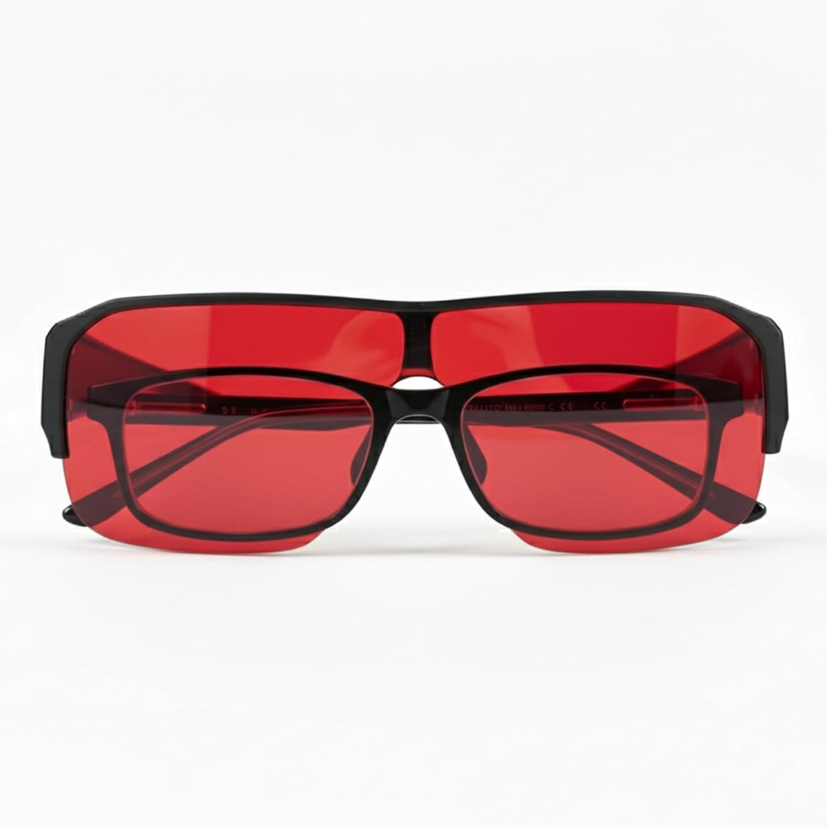 Sleep ZM Fit Over Blue Light Blocking Glasses for Sleep - 100% Red, XXL
