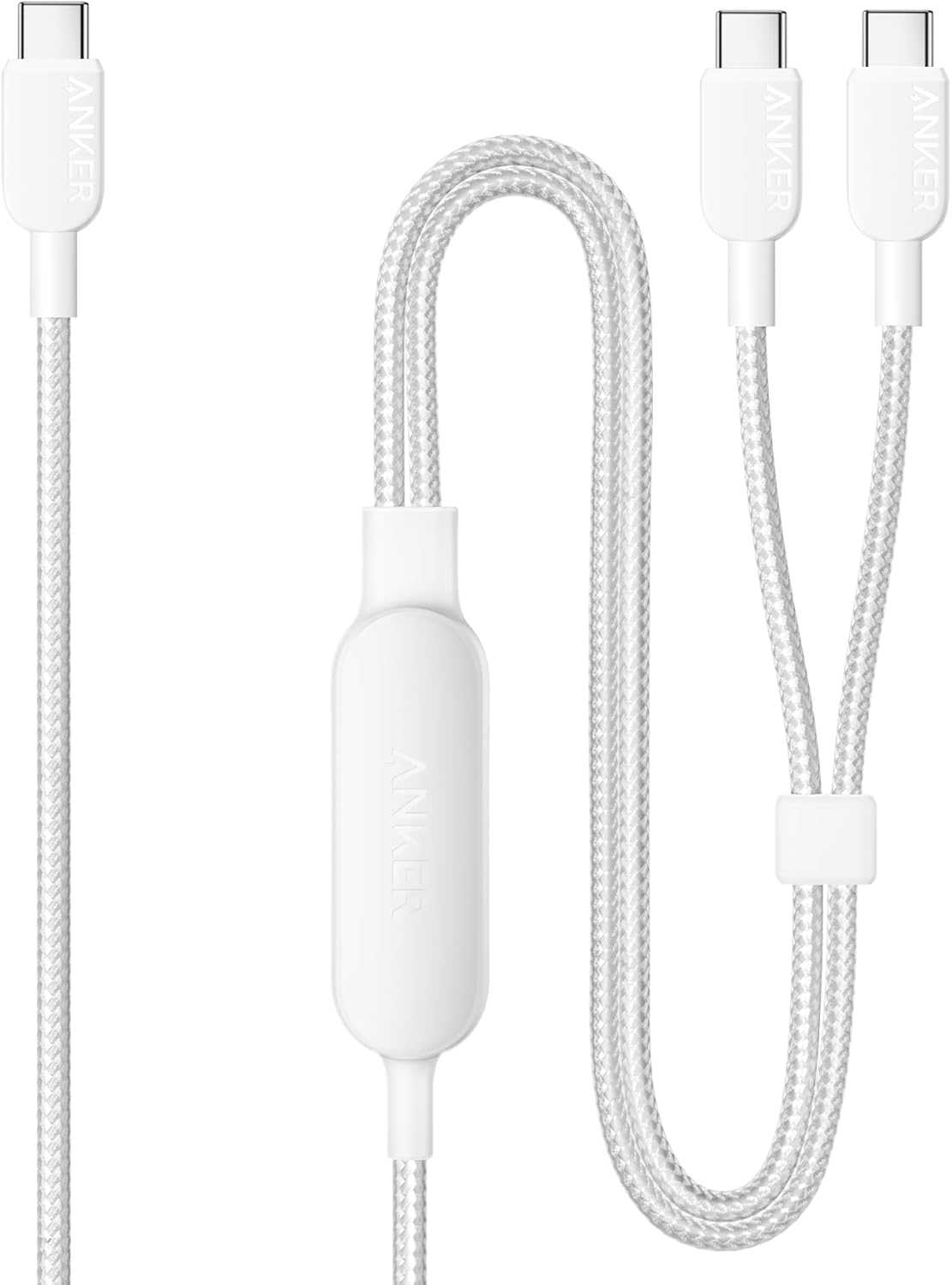 Anker Cable,6FT 2-in-1 USB C to USB C Cable 140W Max,Fast Charging for iPhone 17/17 Pro Max/16 Series,MacBook Air/Pro,and More(Braided,Black)
