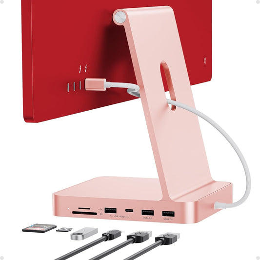 USB C HUB for iMac 24 inch 2021/2023 M1/M3 with M.2 4TB SSD NVMe Enclosure