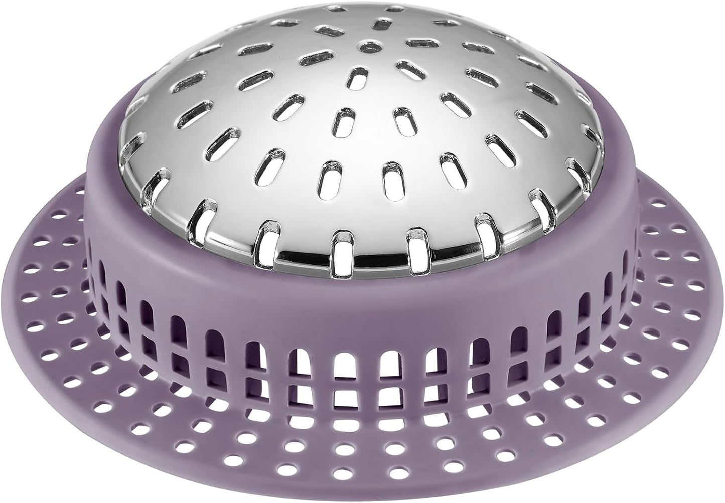 Aluvor Bathtub Drain Hair Catcher Shower Drain Cover Sink Drain Protector for Pop-Up & Regular Drains, Grey