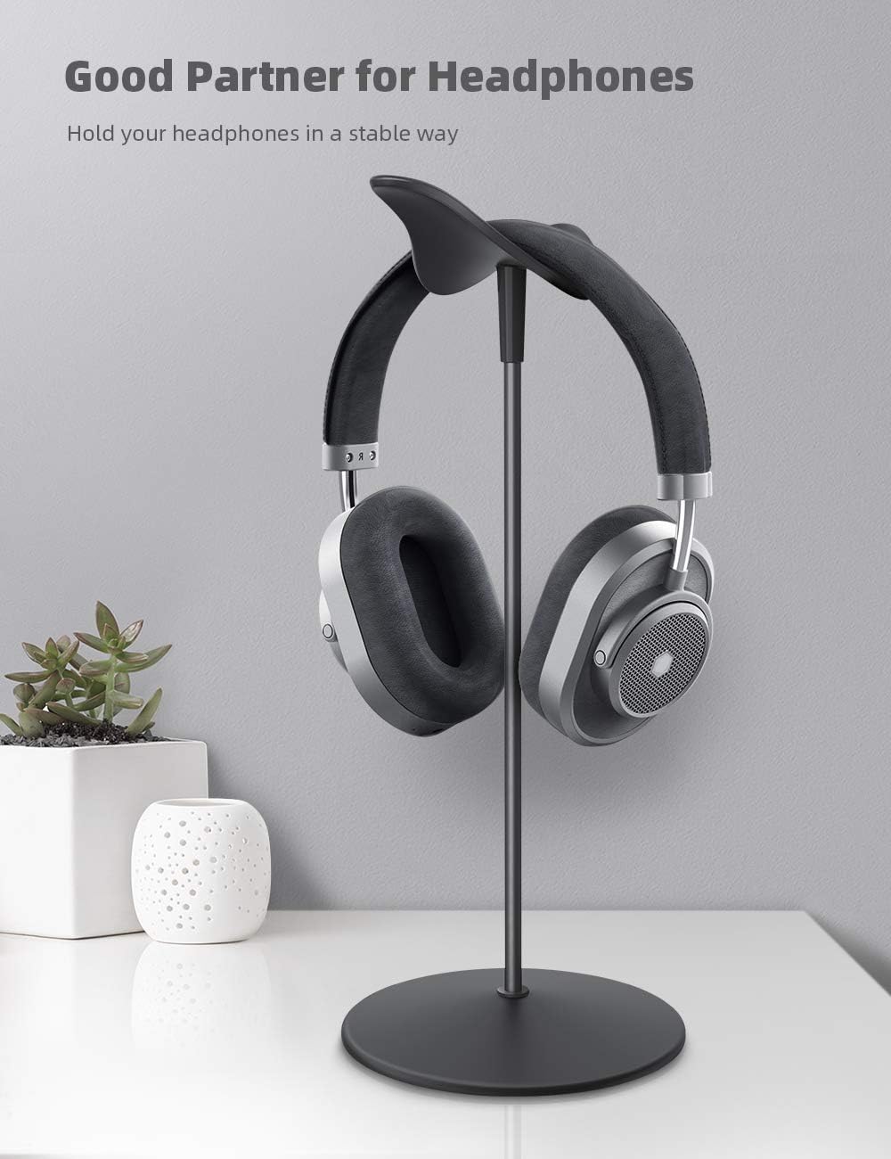 Lamicall Headphone Stand Desktop Headset Holder, Elegant Earphone Stand