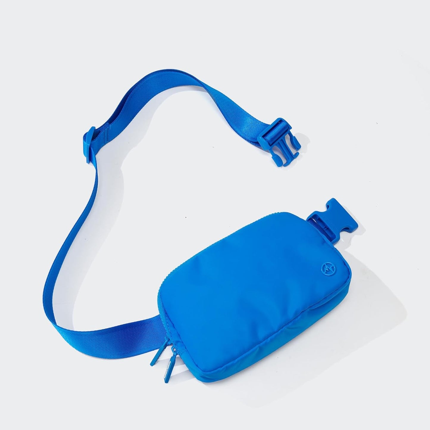 Pander Two Way Zipper Fanny Pack Nylon Everywhere Belt Bag for Women, Water Repellent Waist Packs, Crossbody Bags with Adjustable Strap (Capri Blue)