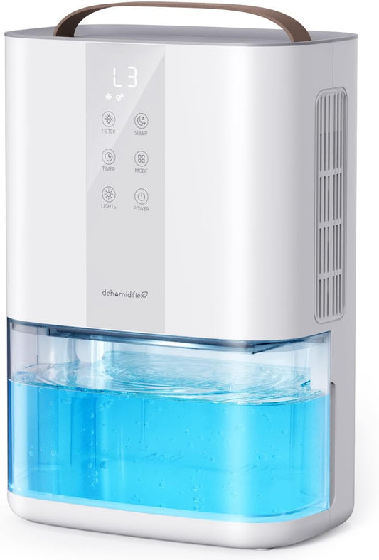 Large Dehumidifiers for Home, 96oz Dehumidifier for Bathroom with Auto Shut-off Auto Defrost, Whisper Quiet Dehumidifier for Bedroom Office RV Closet Wardrobe Basement (1000 Sq.ft)