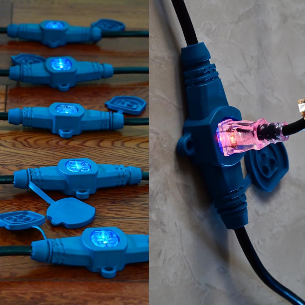 65 Feet Multi Outlet Extension Cord 12 Gauge 13 Nema 5-15R Outlets