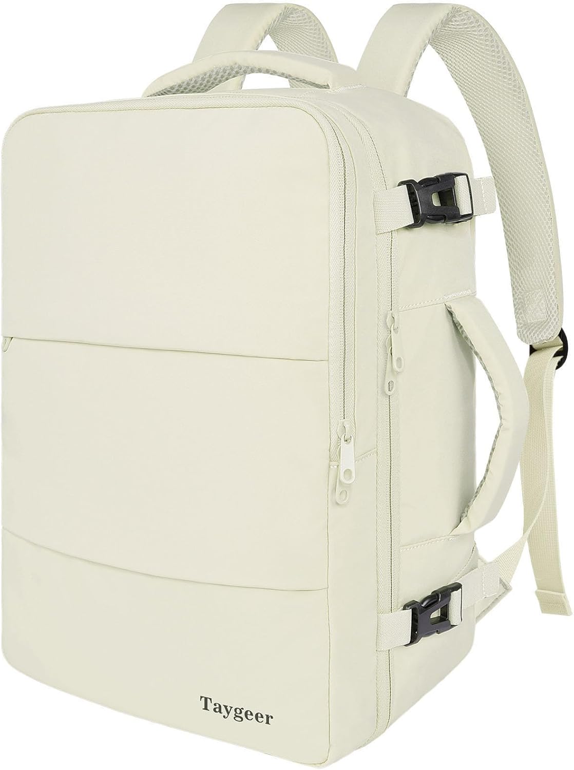 Taygeer Travel Backpack for Women, Carry On Backpack with Shoe Pouch, TSA 15.6" Laptop Back Pack Flight Approved, College Gym Bag Casual Daypack for Weekender Business Hiking,Beige