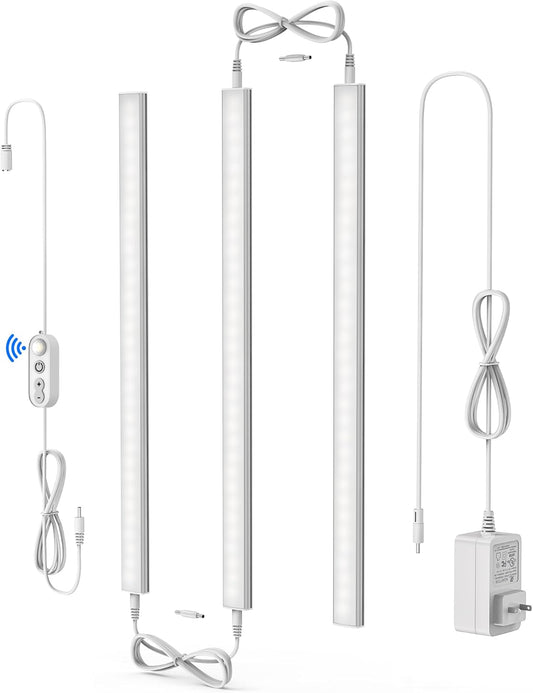Motion Sensor Cabinet Lighting, 4500K Daylight, 3 Pack 12 inch Linkable