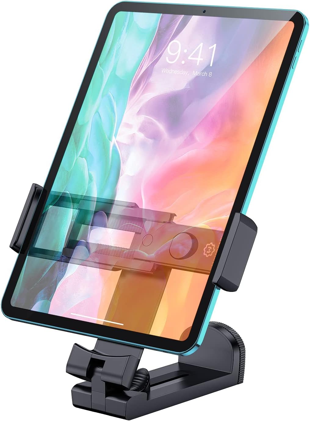 Universal Airplane Tablet Holder, with Multi-Directional Dual 360 Degree Rotation, Pocket Size Tablet Holder for Airplane, (Devices 3.5" to 7.67” Width Max Weight is 1.5 lbs)