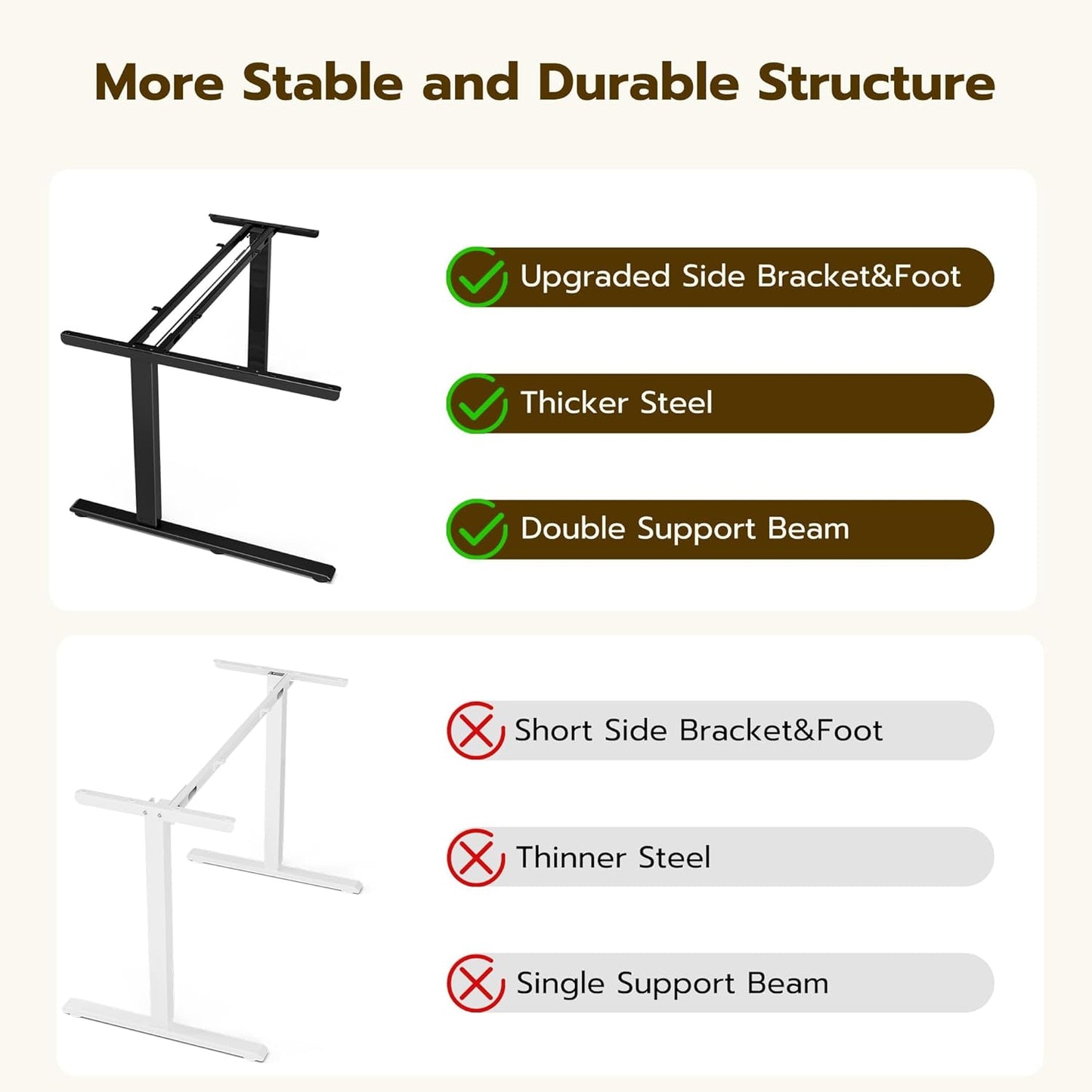 Acrolix L Shaped Electric Standing Desk - 59x40 Inch Reversible Corner Sit Stand Desk with Hook&Cup Holder,Electric Height Adjustable Table,for Home Office Gaming Computer Desk, Oak