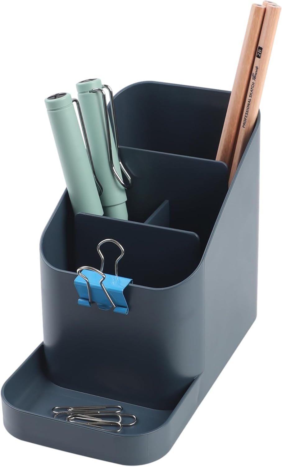 BLUE GINKGO Desk Organizer Tray, Beige, Made in Korea