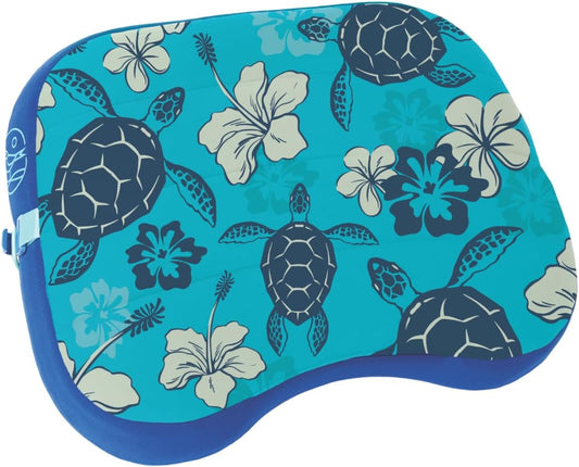 Ballast Beach Pillow – Comfy, Durable & Compact, Stays Put on Windy Beaches with Patented Sand Pouch, Inflatable Pillow for Beaches, Pools, Camping, Festivals and Travel (Caribbean Turtles)