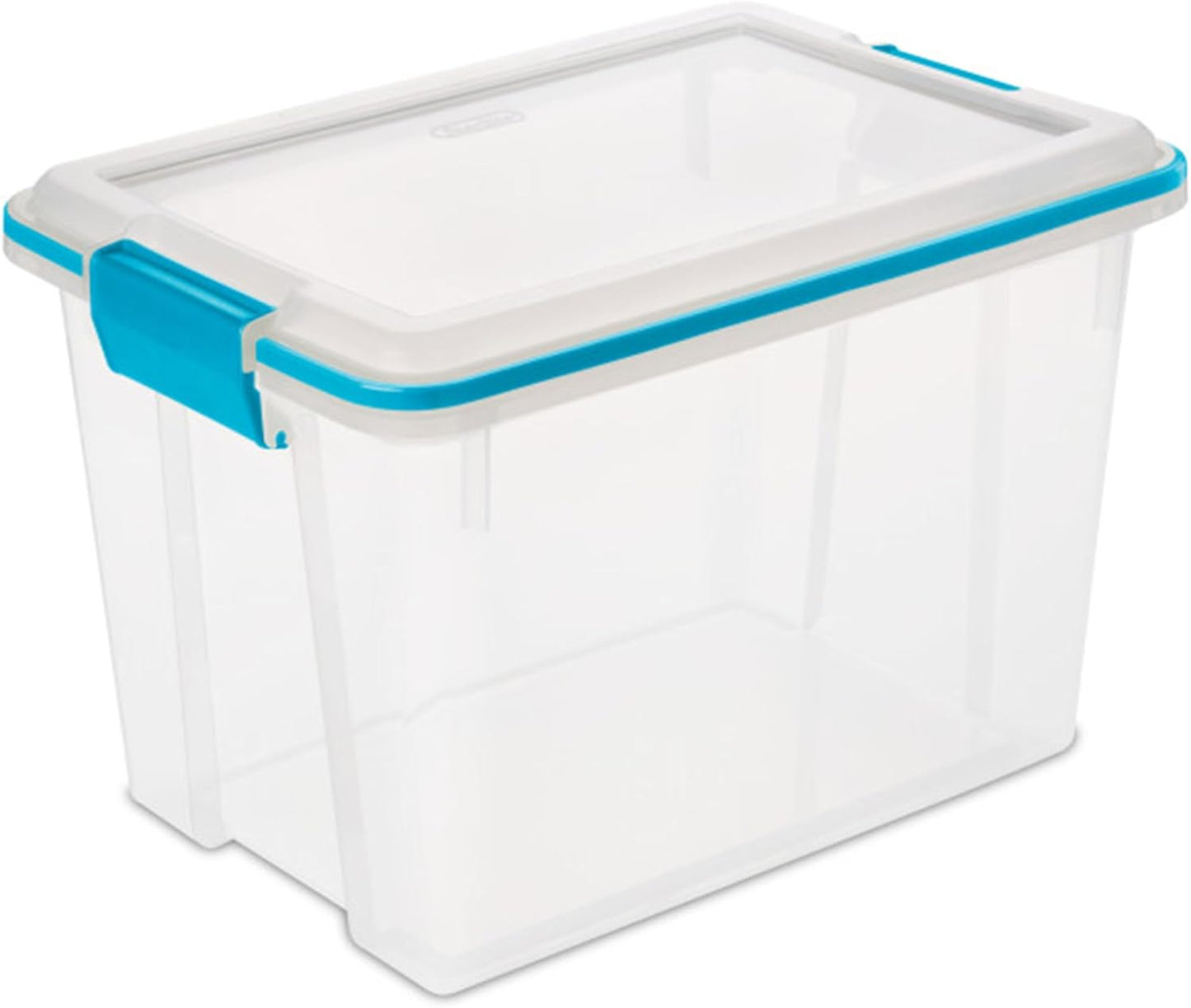 Sterilite Gasket Storage Box with Lids for Home & Office, 20 Quart, 18-Pack