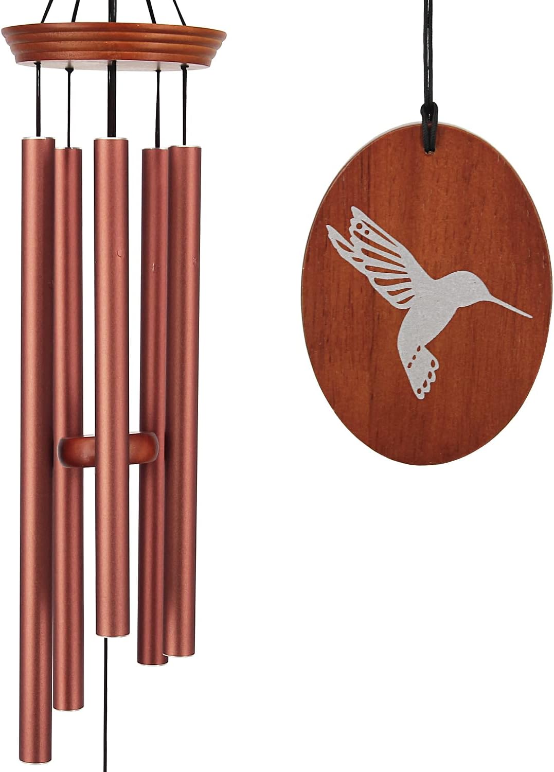 Hummingbird Wind Chimes for Outside, 33" Outdoor Wind Chimes