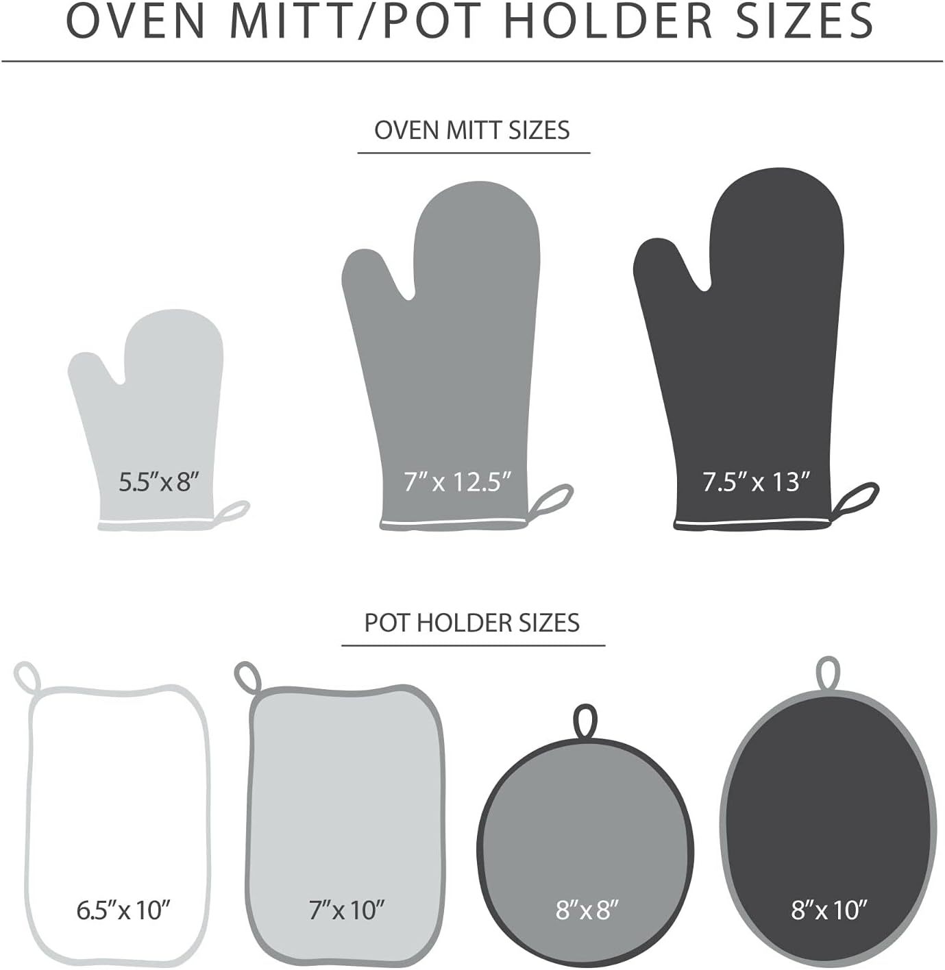 KITCHENAID Ribbed Soft Silicone Oven Mitt 2-Pack Set, 7.5"x13", Blue Willow
