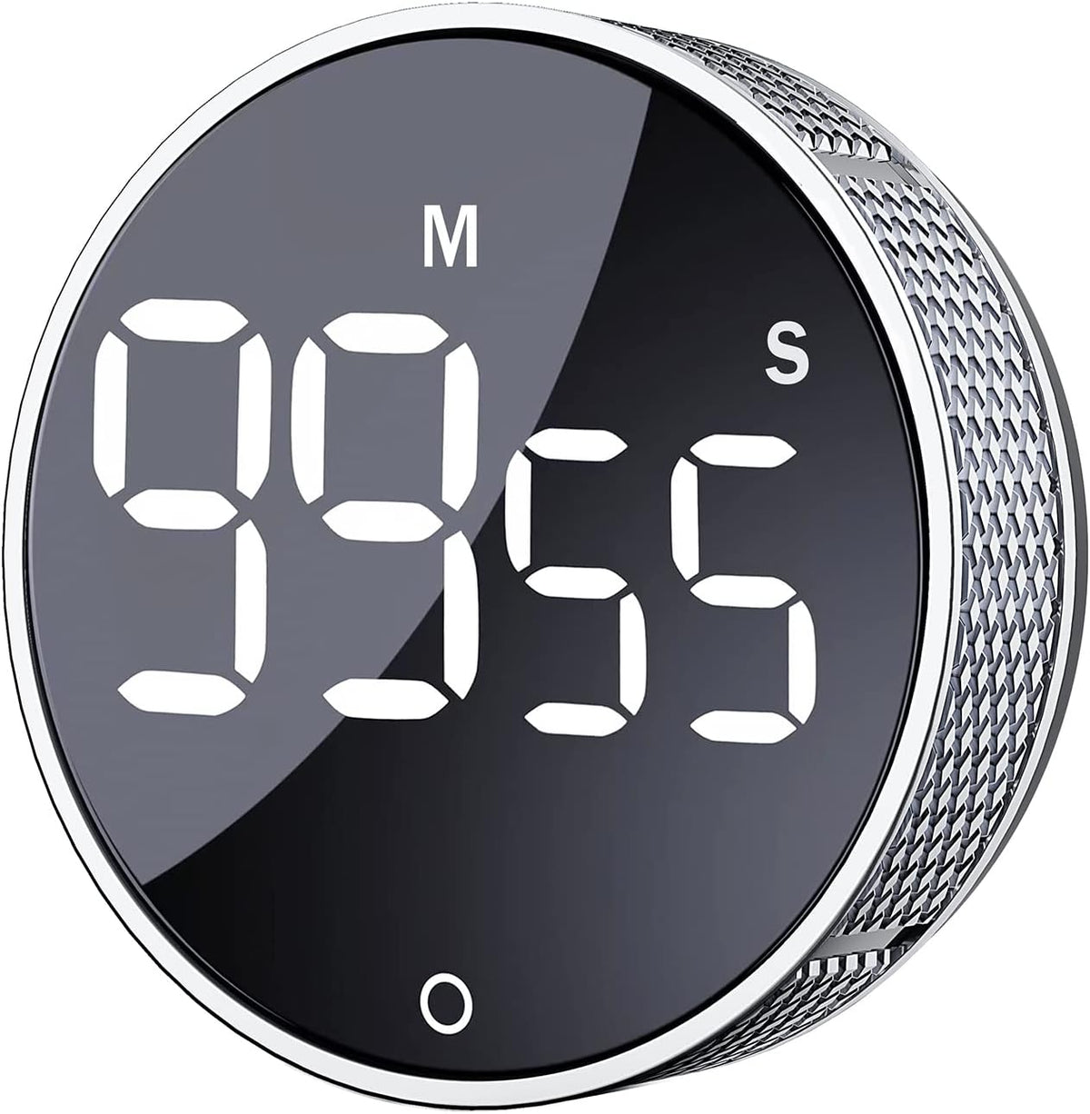 AVINIA Desk Timer for Productivity Magnetic Digital Kitchen Timer Rechargeable Fabric Mesh Cover 99 Mins Countdown/Count Up Stylish Efficana Konah Home Timmer for Cooking (Fabric Gray)