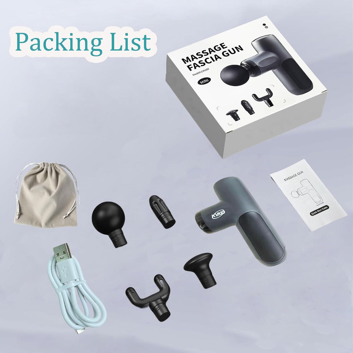 Massager Gun, Heat and Cool Muscle Massager for Back Pain Relief