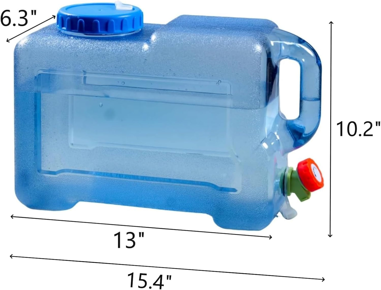 3.17 Gallon Water Container with Spigot, Portable Water Jug, No Leakage Camping Bucket with Tap, BPA Free Emergency Water Storage Tank for Camping, Vehicle, Car, Outdoor Hiking, Picnic