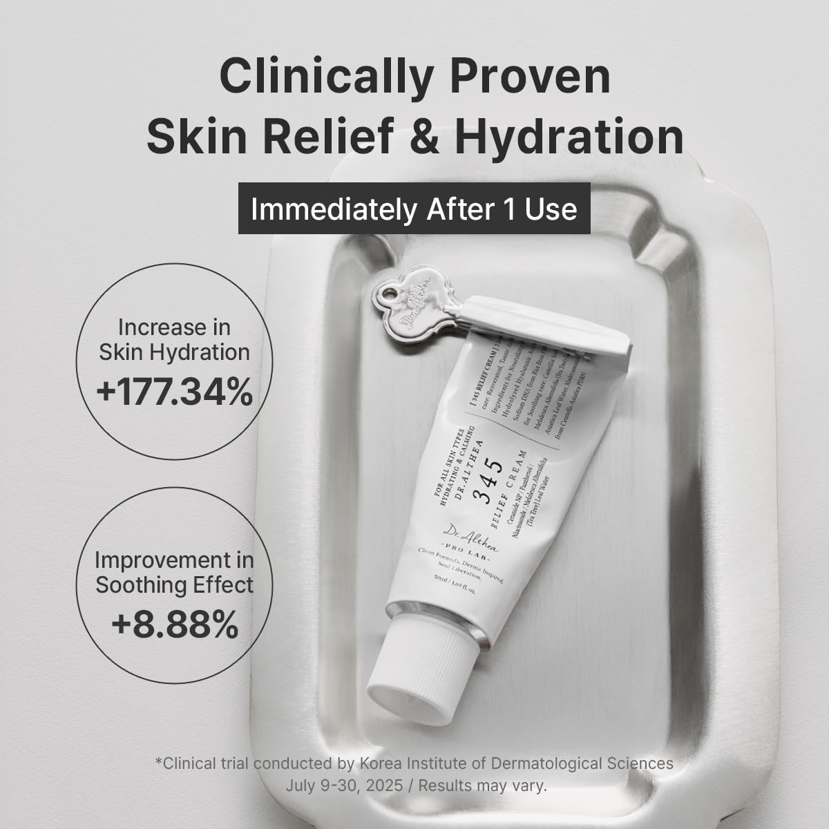 Dr.Althea 345 Relief Cream | Moisturizer for Soothing Recovery and Blemish Care with PDRN & Niacinamide | Korean Vegan Skin Care for All Skin Types, 1.69 Fl Oz (Ver.2 - Pack of 2)