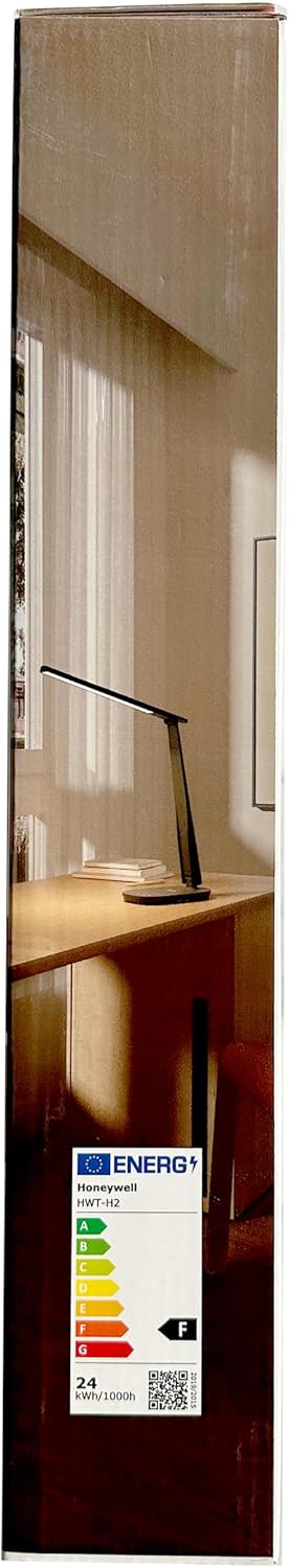 Honeywell LED Desk Lamp for Home Office, Eye-Caring Dimmable Reading Light with 4 Color Modes, Touch Control, USB-A & USB-C Charging Ports, Adjustable Head, Timer for Bedroom & Small Desks