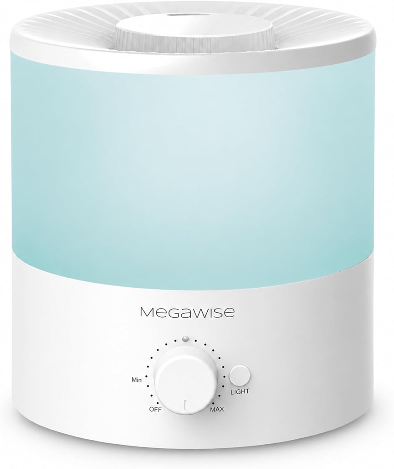 MEGAWISE 1.5L Large Cool Mist Humidifier for Large Spaces – Baby & Plant Safe Ultrasonic Aroma Diffuser, Quiet Operation for Bedroom, Home & Office, Adjustable Mist, Up to 10-Hour Run, Easy to Clean