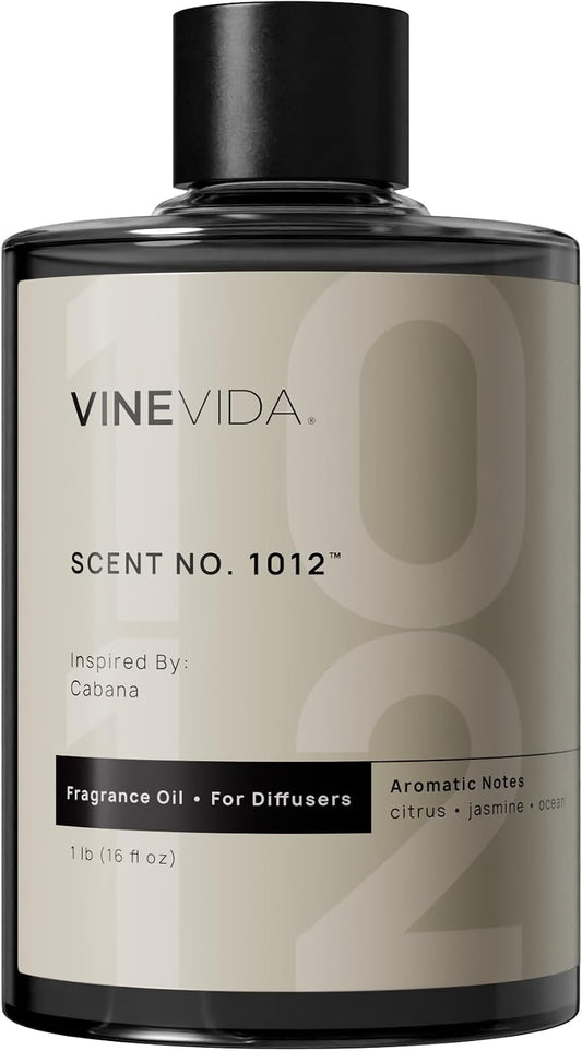 VINEVIDA (16oz) Hotel Fragrance Collection Diffuser Oil - Hotel Scents Diffusers for Home - Cold Air Diffuser Oil - Hotel Scent Essential Oil - Scent No.1012