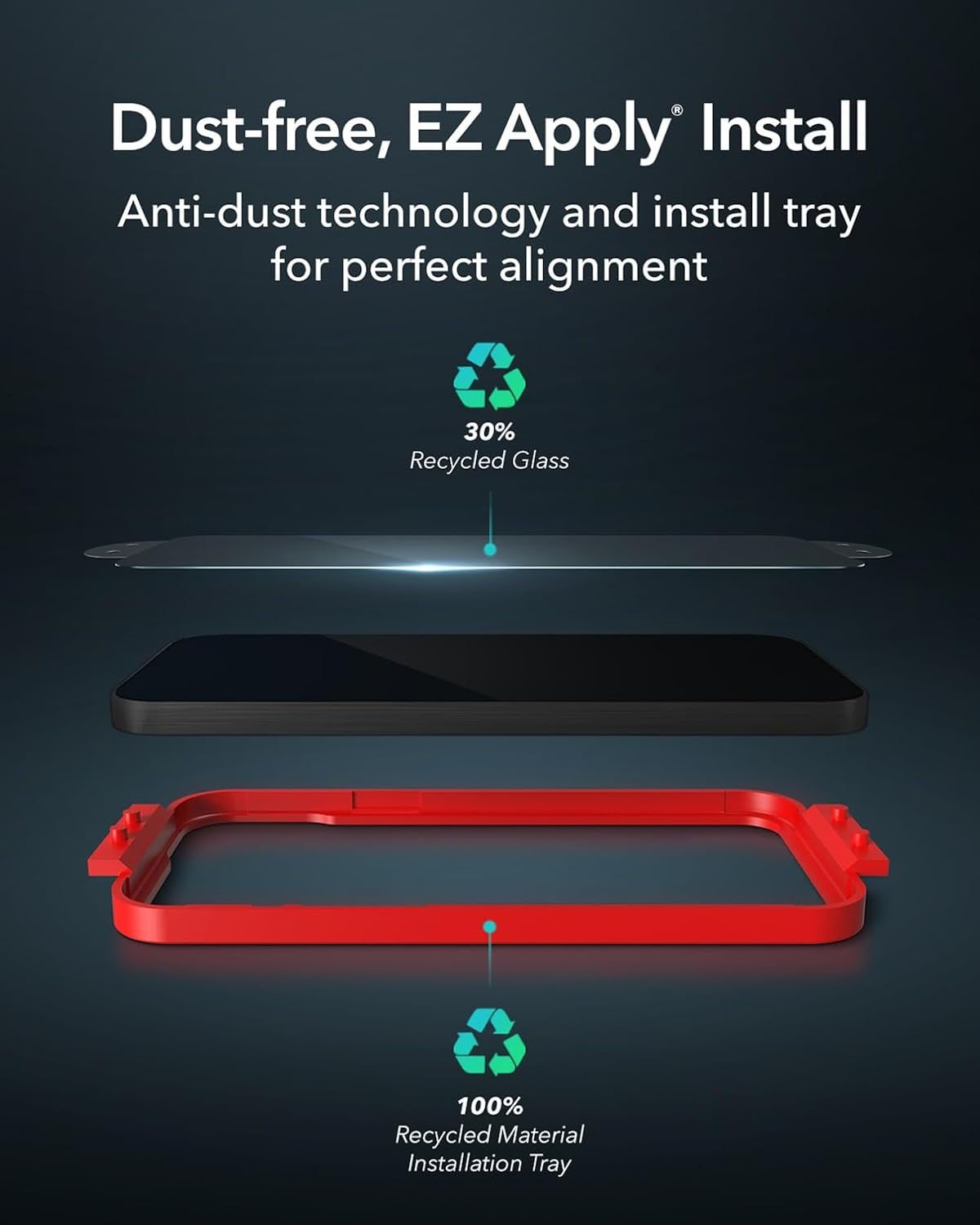ZAGG XTR3 iPhone 15 Pro Screen Protector - Glass, Blue-Light Filtration, 10X Stronger, Edge-to-Edge Protection, Scratch & Smudge-Resistant Surface, InvisibleShield, Easy to Install