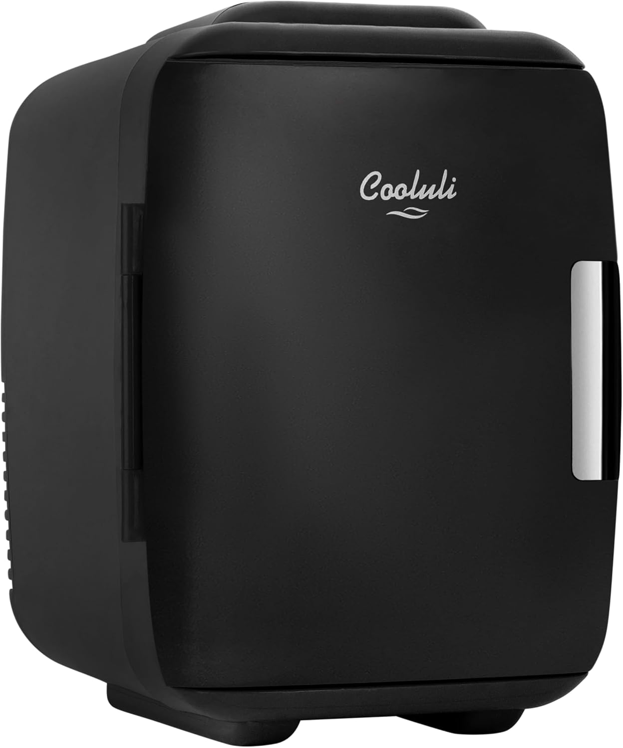 Cooluli Mini Fridge for Bedroom - Car, Office Desk & Dorm Room - Portable 4L/6 Can Electric Plug In Cooler & Warmer for Food, Drinks, Skincare Beauty & Makeup - 12v AC/DC & Exclusive USB Option, Blue