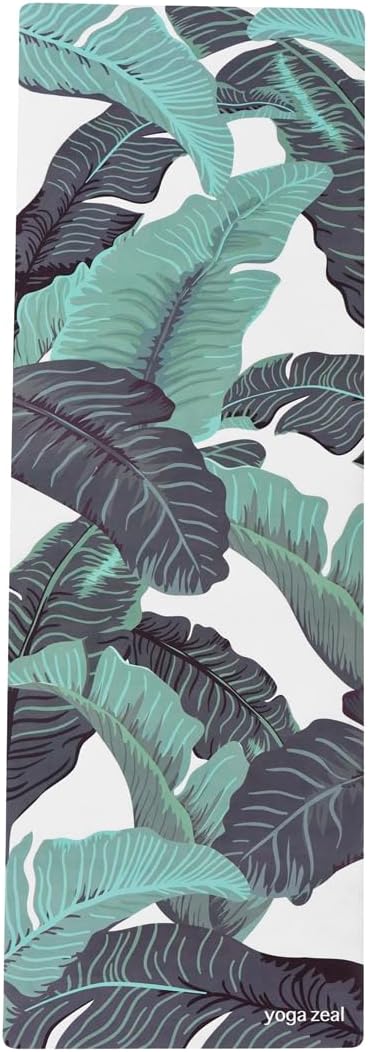 Yoga Mats By Yoga Zeal - Luxuriously Soft, Thick, Non-Slip, Hot Yoga Mat. Eco Printed. Designed to grip better with a sweaty yoga practice!