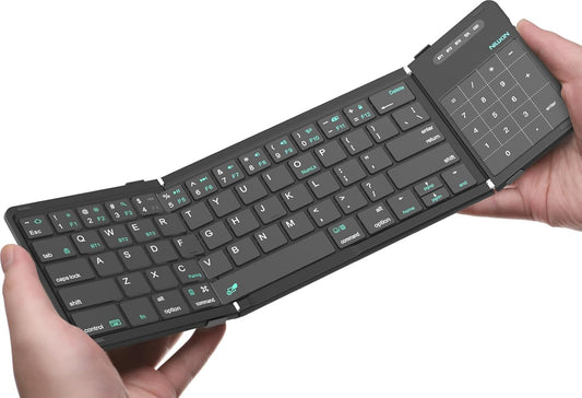 Nillkin Bluetooth 5.0 Foldable Keyboard with Trackpad & Numpad Black