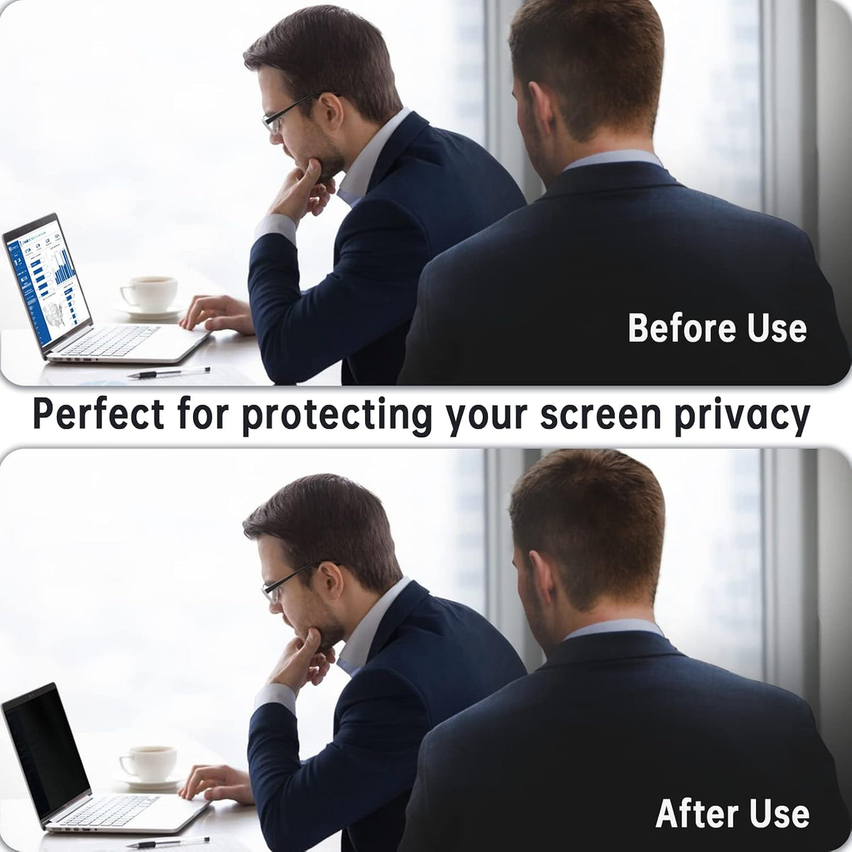 Peslv Magnetic Privacy Screen for Macbook Air 13 Inch (2018-2021, M1) / Macbook Pro 13 in (2016-2022, M1, M2), Removable Anti Blue Light Glare Filter for Mac 13In Laptop