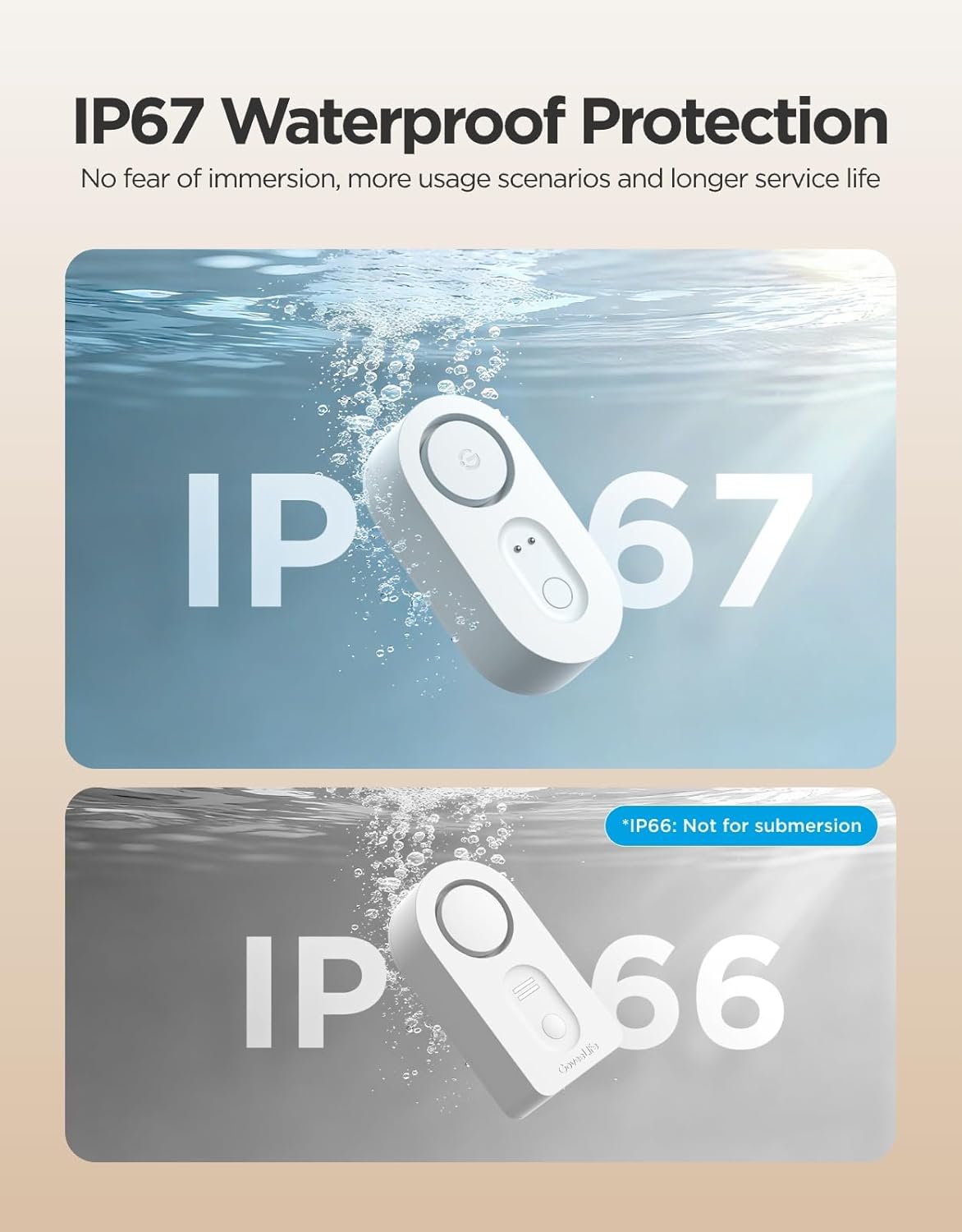GoveeLife Upgraded Smart Water Leak Detector 1s with 1804 ft Ultra-Long Range, WiFi Water Sensor with SMS/Email/APP Push and Sound Alarm, 5-Year Battery Life, Suit for Home, Basement, Kitchen, 3 Pack