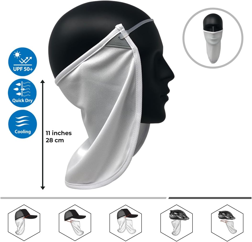 CoolNES - UV Sun Protection Neck Drape Adjustable Multifunctional 2 in 1 Face Covering for Outdoor Fishing - Unisex