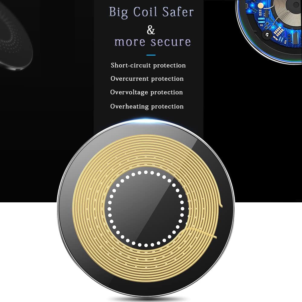 30W Wireless Charger Pad, Wireless Charge 30W, Fast Wireless Charger, Wireless Charging Compatible with Samsung Galaxy S23/S22/S21/S20, Fast Charger Compatible with iPhone 17/16/15/13/14/12 Series