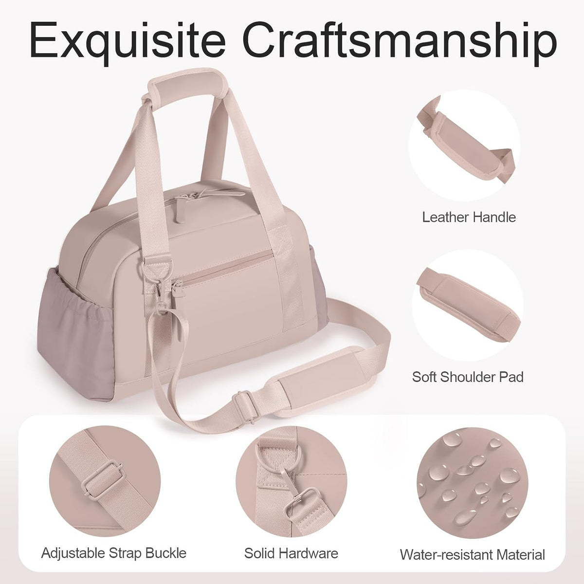 Mini Gym Bag for Women Girls Small Gym Tote Bag with Wet Compartment Waterproof Travel Duffle Bag Cute Workout Sport Bag