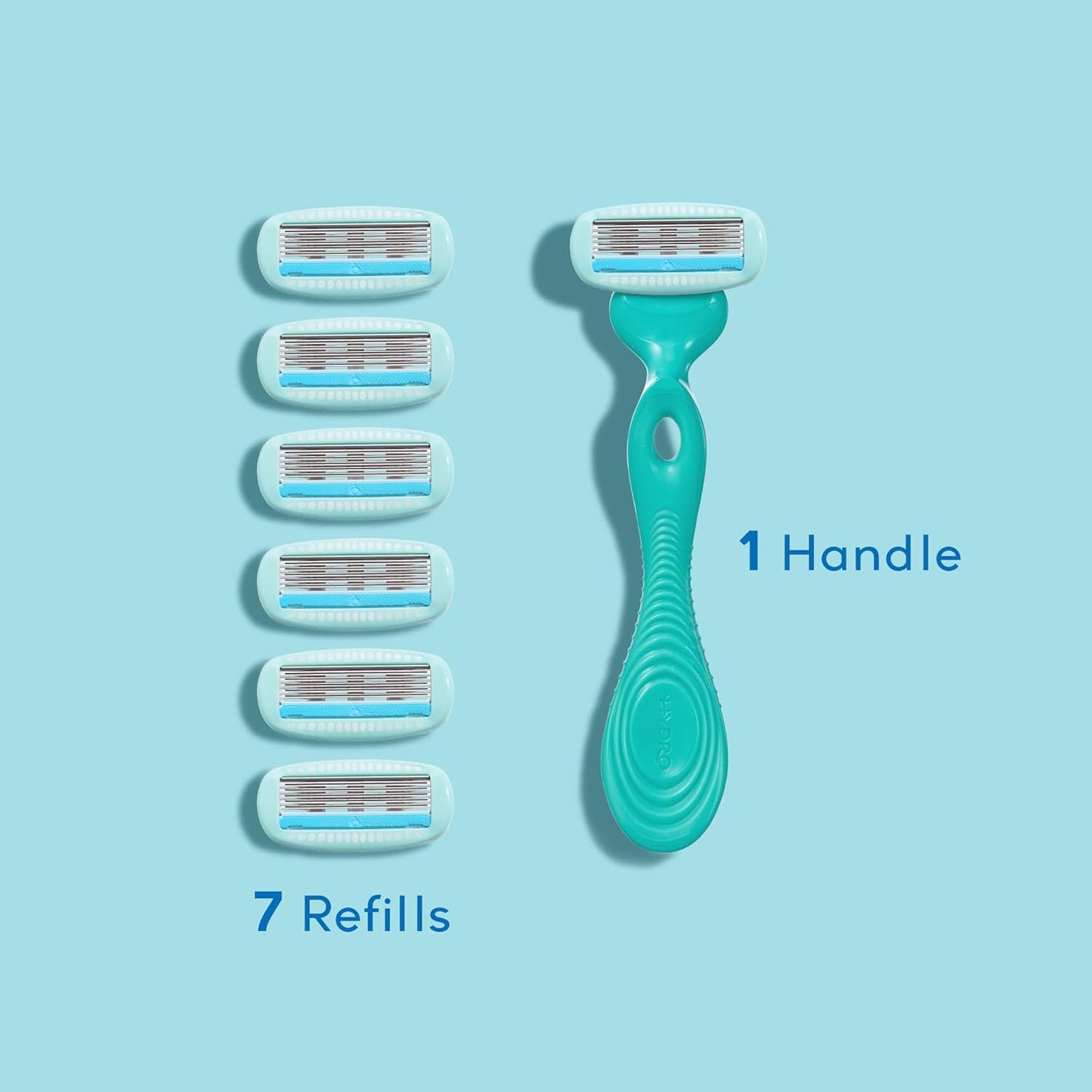 Schick Hydro Silk Ultra Sensitive Razor for Women | Womens Razor for Sensitive Skin, 5 Blade Razors for Women, Womens Razors for Shaving, Includes 1 Handle & 7 Refills