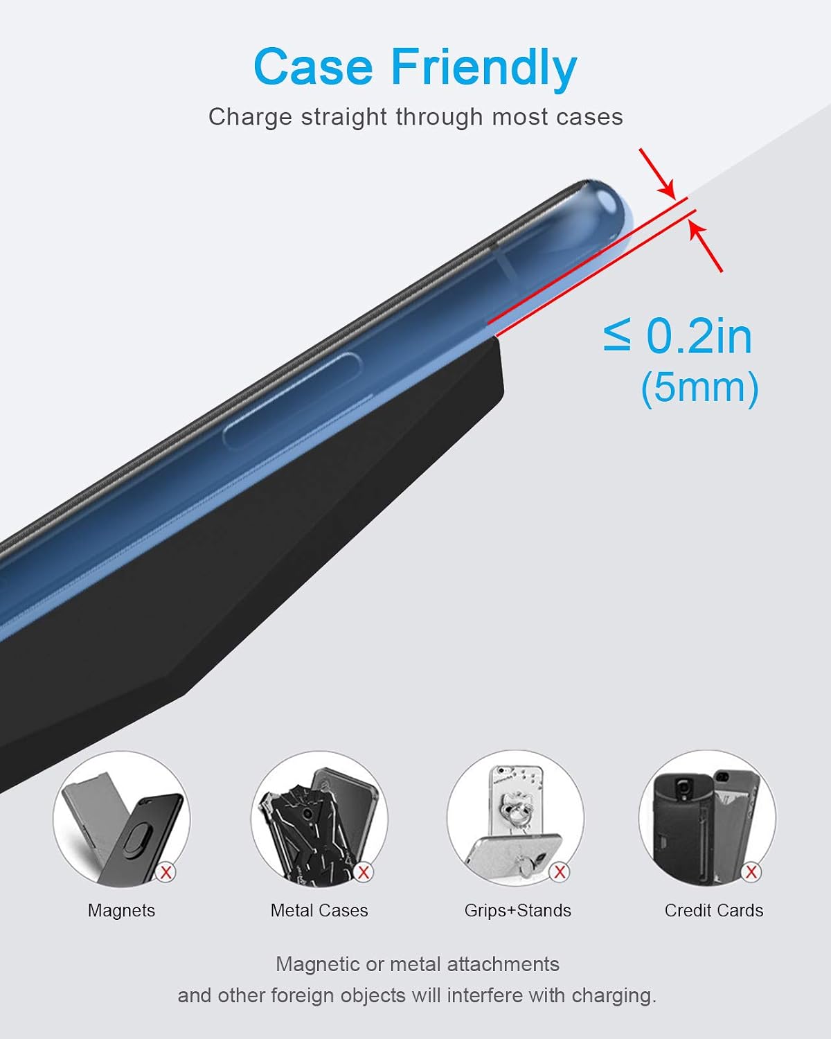 Fast 2 in 1 Wireless Charging Stand, with 30W Adapter for Universal Phone | High Speed Charger with Extra USB-A Port Compatible with iPhone 17/16/15/14/13/12/11, for Samsung Galaxy S26/S25/S24/S23/S22