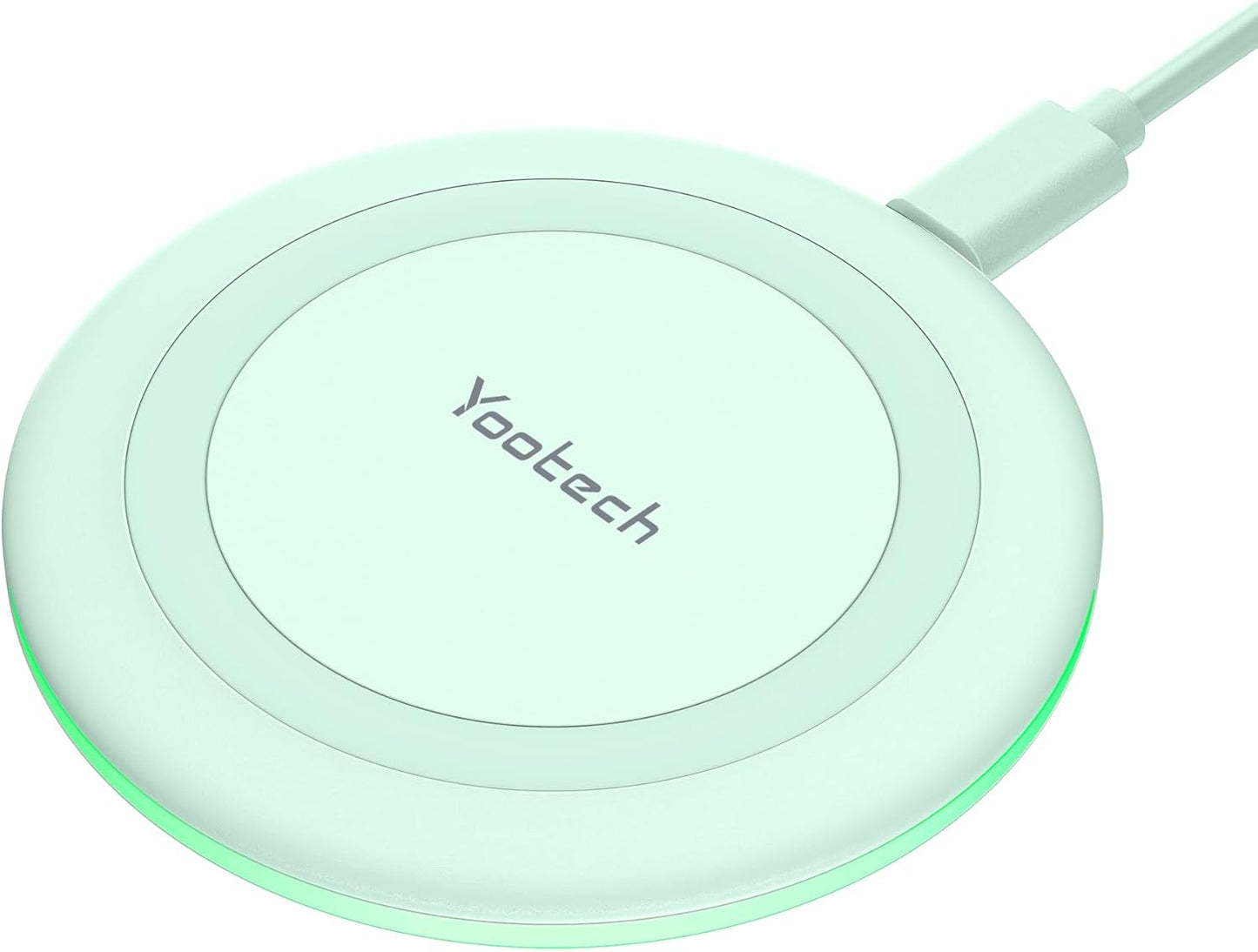 Yootech Wireless Charger,10W Max Wireless Charging Pad Compatible with iPhone 17/17 Pro/17 Pro Max/Air/16/15/14/13/SE 2022/12/11,Samsung Galaxy S25/S24/S23,for AirPods Pro 3(No AC Adapter)